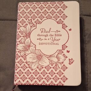Red and White Devotional Book